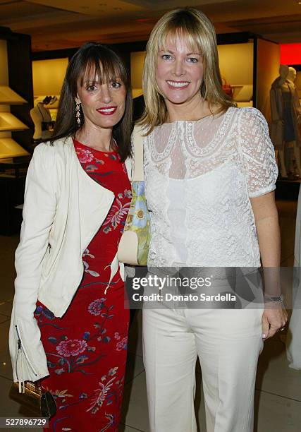 Julia Sorkin and Maria Bell during Sring 2004 Salvatore Ferragamo Runway Presentation Benefiting P.S.Arts at Salvatore Ferragamo Store in Beverly...