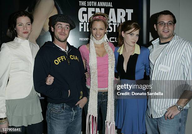 Jon Abrahams , guest, Marnette Patterson, Amy Adams and Matthew Cole Weiss