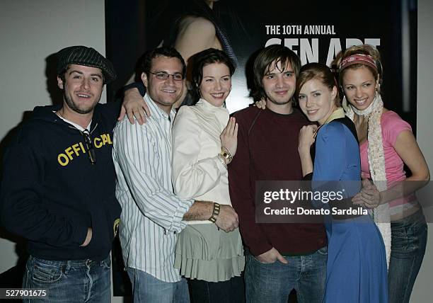 Jon Abrahams, Matthew Cole Weiss, guest, Aaron Stanford, Amy Adams and Marnette Patterson