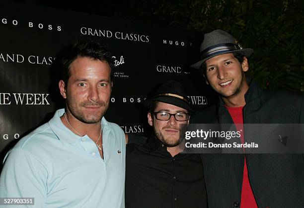 Jonny Messner, Jonny Abrahams and Med Abrous during Dennis Hopper and Grand Classic Film Series Host a Screening and Cocktail Party to Celebrate The...