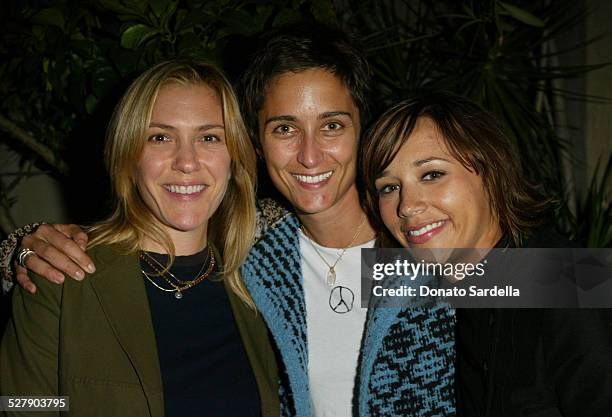 Alison Balian , Alex Hedison and Rashida Jones during Peace Game Dinner at Le Deux Cafe in Hollywood, California, United States.