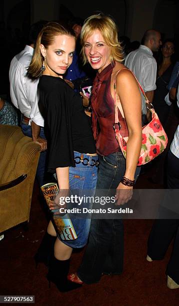 Mena Suvari & Lisa Arturo during M.A.C Bombshell Manual of Style Reading & Party at Chateau Marmont Hotel in West Hollywood, California.