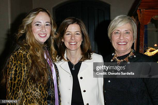 Rebecca Bloom , Eris Stein and Ruth Bloom during Lotus Arts De Vivre,Fine Jewelry And Object D'art Preview Their Collection In Los Angeles To Benefit...