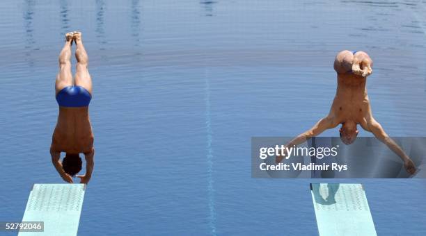 Barcelona; Wasserspringen/Kunstspringen/3m Synchronspringen/Maenner; Andreas WELS und Tobias SCHELLENBERG/GER