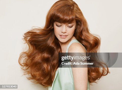 Woman with red hair Woman with red hair