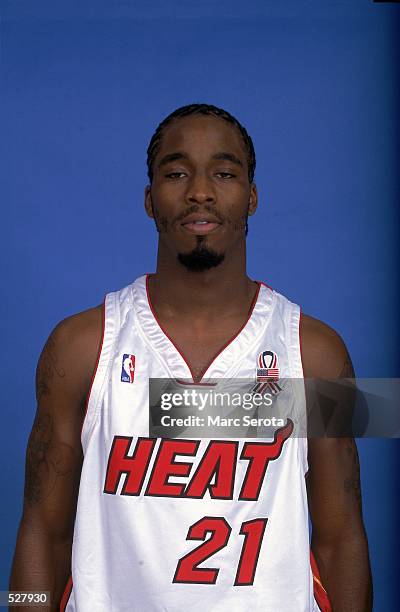 Ricky Davis of the Miami Heat poses for a studio portrait on Media Day in Miami, Florida. NOTE TO USER: It is expressly understood that the only...