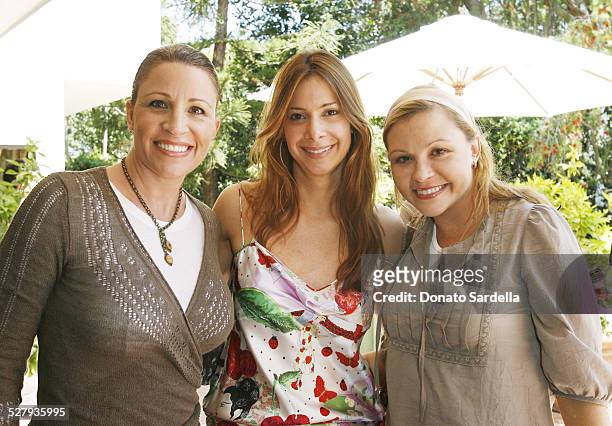 Marla Paxson, Dianne Vavra and Nicole Paxson during Dior Beauty Garden Luncheon - April 19, 2007 at Private Residence in Los Angeles, California,...