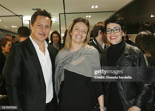 Lars Hypko, Vanessa Gritti and Rosella Locatelli and Mary Ta, Founder and Owner of Minotti Los Angeles attend Minotti Los Angeles And LA Art Show...