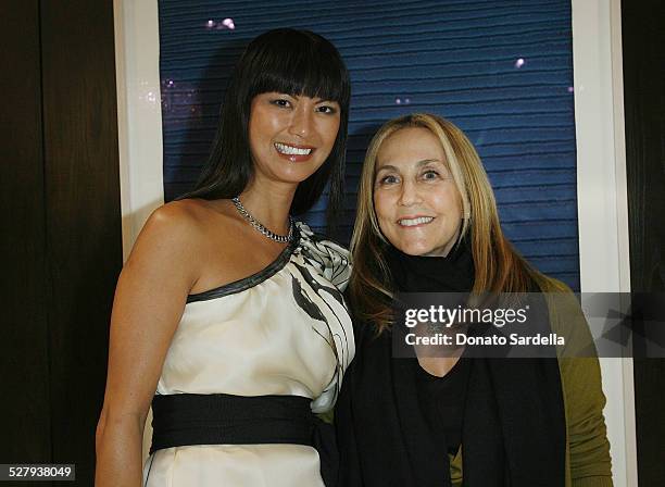 Mary Ta, Founder and Owner of Minotti Los Angeles and Jane Glassman attend Minotti Los Angeles And LA Art Show Present Young Collectors Night on...