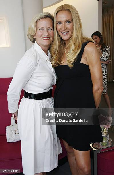 Anne Crawford and Kelly Lynch during Diane Von Furstenberg and C Magazine Host Shop For Your Cause at Diane Von Furstenberg store in Los Angeles,...