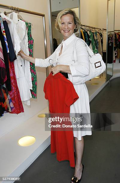 Anne Crawford during Diane Von Furstenberg and C Magazine Host Shop For Your Cause at Diane Von Furstenberg store in Los Angeles, California, United...