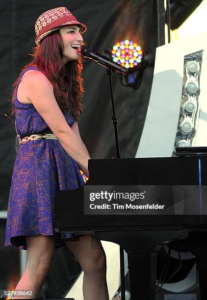 Sarah Bareilles performs in support of her Kaleidoscope Heart release at Raley Field in Sacramento, California.