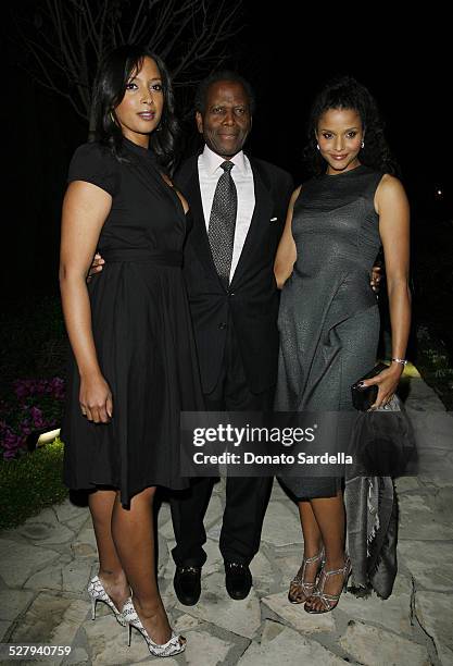 Anika Poitier, Sidney Poitier and Sydney Tamiia Poitier