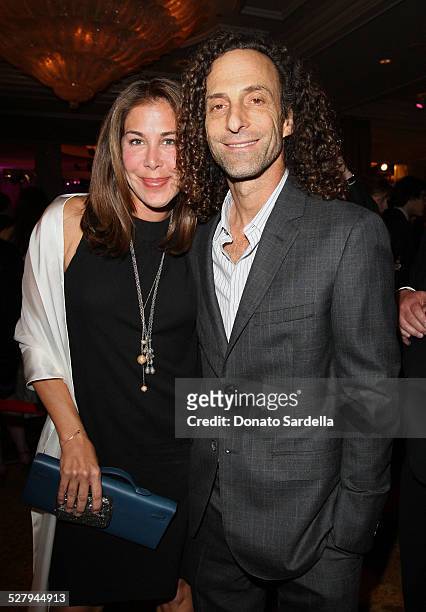Lyndie Benson and musician Kenny G attend the 13th annual Unforgettable Evening benefiting EIF held at Beverly Wilshire Four Seasons Hotel on January...
