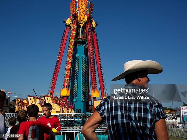 Locals at the Medina County Fair in Medina, Ohio on August 1, 2012. Photo Lisa Wiltse