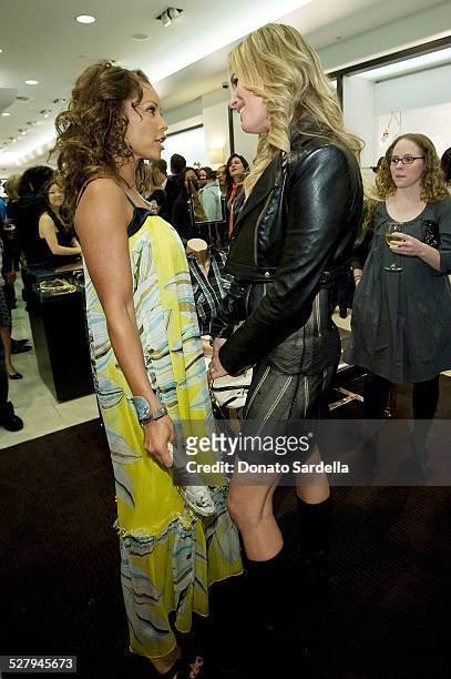 Actresses Vanessa Williams and Rebecca Romijn attend the Bebe and InStyle Host An Evening of Hollywood Glam March 6, 2008 Beverly Hills California