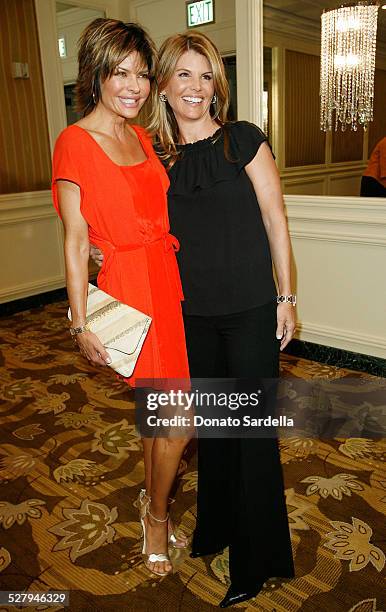 Actresses Lisa Rinna and Lori Loughlin attend the Saks Fifth Avenue presents Oscar De La Renta Fall 2008 Collection at the Annual Colleagues Luncheon...