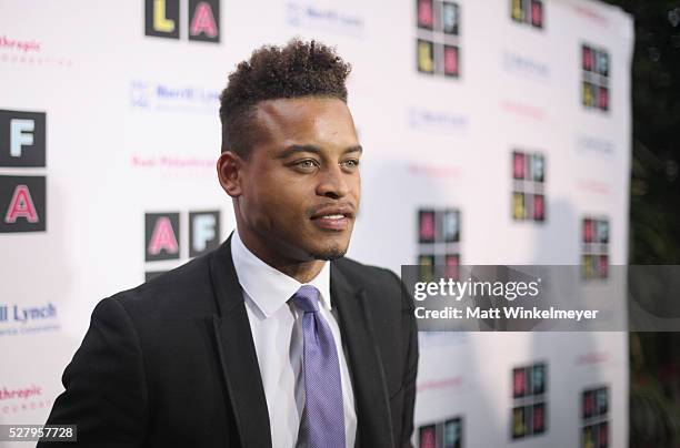 Actor Robert Ri'chard attends Russell Simmons' Rush Philanthropic Arts Foundation's inaugural Art For Life Los Angeles at Private Residence on May 3,...