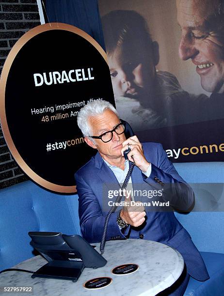 John Slattery appears at the Duracell Stay Connected Launch Event at Santina on May 3, 2016 in New York City.