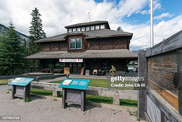 banff park museum - banff museum stock pictures, royalty-free photos & images