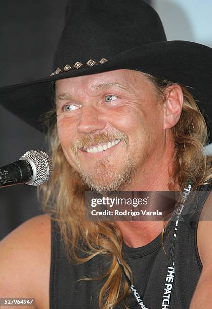 Trace Adkins during Orange Bowl Beach Bash 2005 - Press Conference at Hollywood Beach in Miami, Florida, United States.