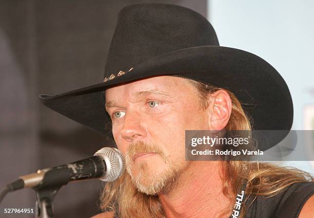 Trace Adkins during Orange Bowl Beach Bash 2005 - Press Conference at Hollywood Beach in Miami, Florida, United States.