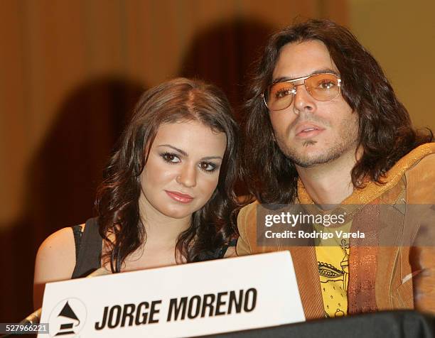 Natasha and Jorge Moreno during Miami High School Students Attend Grammy Career Day at University of Miami in Miami, Florida, United States.