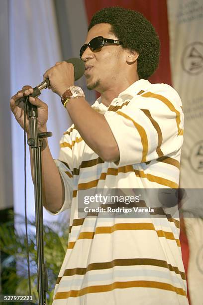 Tego Calderon during e-Latin Grammy Carreras & Musica at Miami Dade College in Miami, Florida, United States.