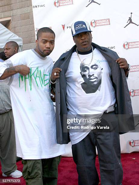 Outlawz during The Source Hip-Hop Music Awards Red Carpet at Miami Arena in Miami, Florida, United States.