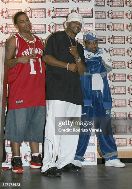 Roy Jones and Choppa during The Source Hip-Hop Music Awards Pressroom at Miami Arena in Miami.