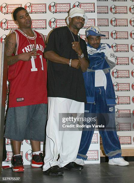 Roy Jones and Choppa during The Source Hip-Hop Music Awards Pressroom at Miami Arena in Miami.