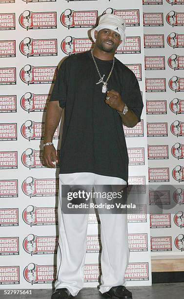 Roy Jones during The Source Hip-Hop Music Awards Pressroom at Miami Arena in Miami.