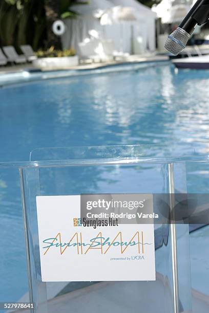 Atmosphere during Sunglass Hut Swim Shows Miami Presented by LYCRA - Welcome Reception at Raleigh Hotel in Miami Beach, Florida, United States.