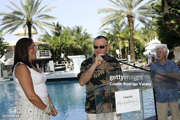 Fern Mallis with Louis Garcia, Vice Mayor of Miami and David Whitaker, Senior Vice President of Marketing & Tourism Greater Miami Convention &...