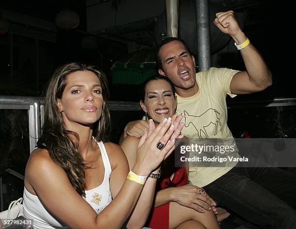 Barbara Bermudo, Marisa del Portillo and Carlos Calderon