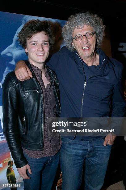 Actor Gabriel Washer and director of the movie Elie Chouraqui attend the "L'origine de la violence" - Paris Premiere. Held at Cinema "Le Balzac" on...