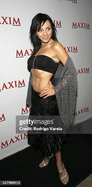 Ivonne Montero during Maxim en Espanol Fourth Anniversary Party at Glass in Miami Beach, Florida, United States.