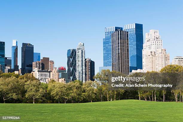 sheep meadow in central park, new york city, new york state, usa - sheep meadow central park stock pictures, royalty-free photos & images