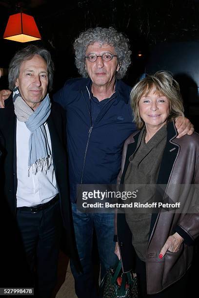 Novelist Pascal Bruckner, director of the movie Elie Chouraqui and director Daniele Thompson attend the "L'origine de la violence" - Paris Premiere....