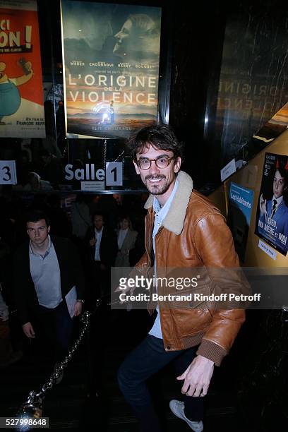 Director Hugo Gelin attends the "L'origine de la violence" - Paris Premiere. Held at Cinema "Le Balzac" on May 03, 2016 in Paris, .