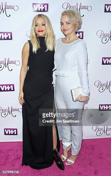 Singer Rita Ora and her mother Vera Sahatciu attend the VH1's "Dear Mama" taping at St. Bartholomew's Church on May 2, 2016 in New York City.