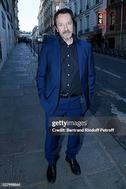 Actor Jean-Hugues Anglade attends the "L'origine de la violence" - Paris Premiere. Held at Cinema "Le Balzac" on May 03, 2016 in Paris, .
