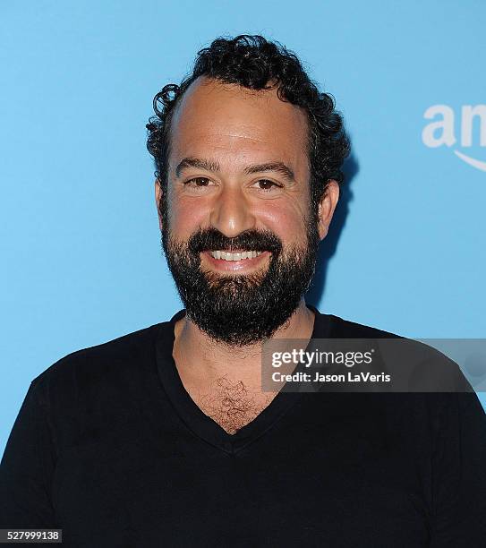 Actor Steve Zissis attends the premiere of "Love and Friendship" at Directors Guild Of America on May 3, 2016 in Los Angeles, California.