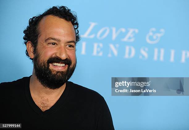 Actor Steve Zissis attends the premiere of "Love and Friendship" at Directors Guild Of America on May 3, 2016 in Los Angeles, California.