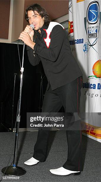 Jorge Moreno during 2005 Premios Fox Sports - Press Room at Jackie Gleason Theater in Miami Beach, Florida, United States.