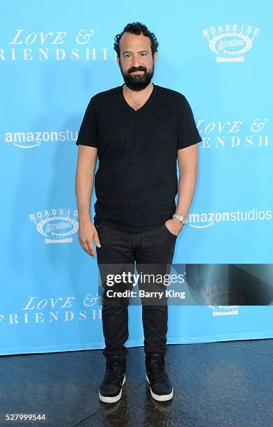 Actor Steve Zissis attends the premiere of Roadside Attractions' 'Love And Friendship' at Directors Guild of America on May 3, 2016 in Los Angeles,...