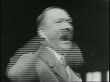 Hitler Blunt Rotation B/W 1930s/40s close up Adolf Hitler shouting speech + pounding fist ...