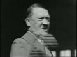 Hitler Blunt Rotation B/W 1930s/40s close up Adolf Hitler shouting speech + pounding fist ...