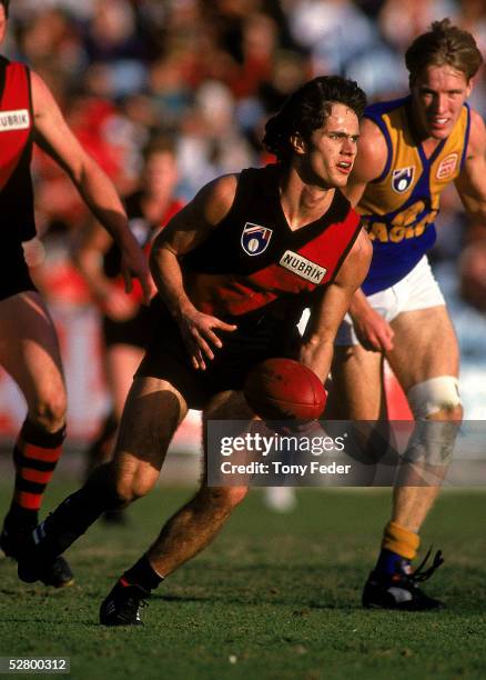 Gavin Wanganeen of the Bombers in action during the round 15 AFL match between the Essendon Bombers and the West Coast Eagles held at the Melbourne...