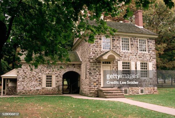 washington's headquarters at valley forge - valley forge stockfoto's en -beelden